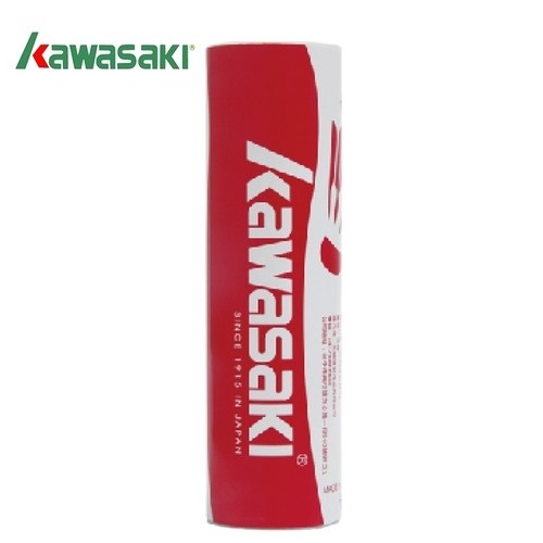 ║KAWASAKI║練習級6入羽毛球-鵝毛