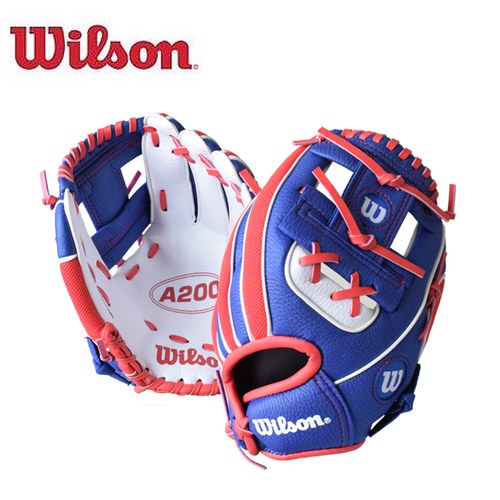 ║WILSON║A200 兒童手套-紅藍白