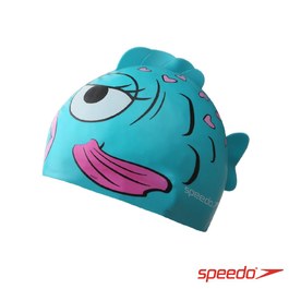 ║speedo║幼童矽膠泳帽Sea Squad金魚藍