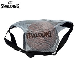 ║SPALDING║斯伯丁單顆裝網袋-銀藍