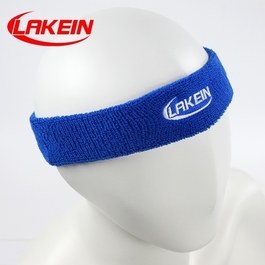 ║LAKEIN║運動吸汗頭帶-藍色